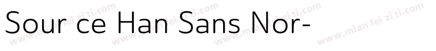 Sour ce Han Sans Nor字体转换